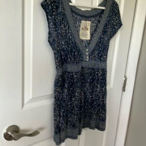 Blue Patterned Dress